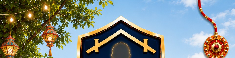 Roof Ka Rakshak — festive lanterns and rakhi